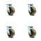 Service Caster 5 Inch High Temp Phenolic Wheel Swivel Caster Set with Roller Bearings SCC SCC-30CS520-PHRHT-4 - alternate 1